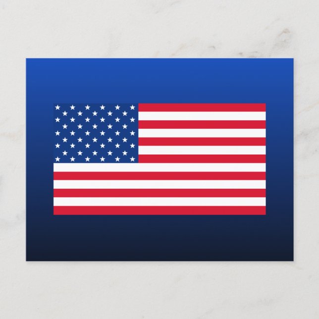 Postal American Flag Postcard (Anverso)