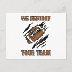 Postal American Football Repeat Team Game USA Gift Idea