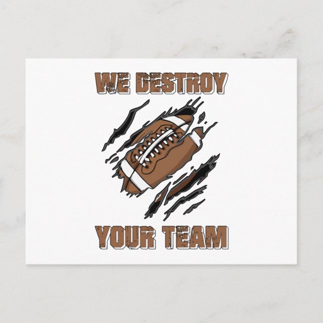 Postal American Football Repeat Team Game USA Gift Idea (Anverso)