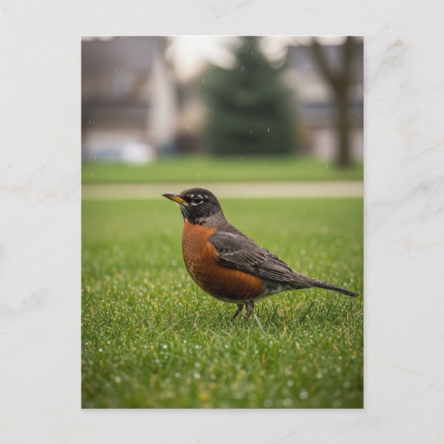 Postal American Robin (Anverso)