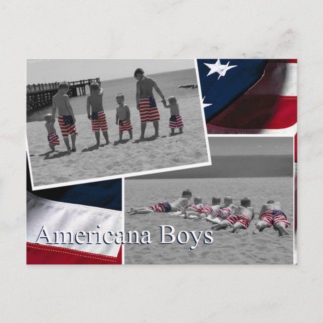 Postal Americana Boys (Anverso)
