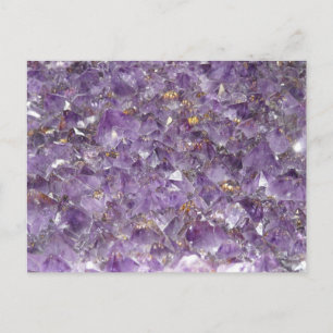 Postal Amethygem violet crystal stone