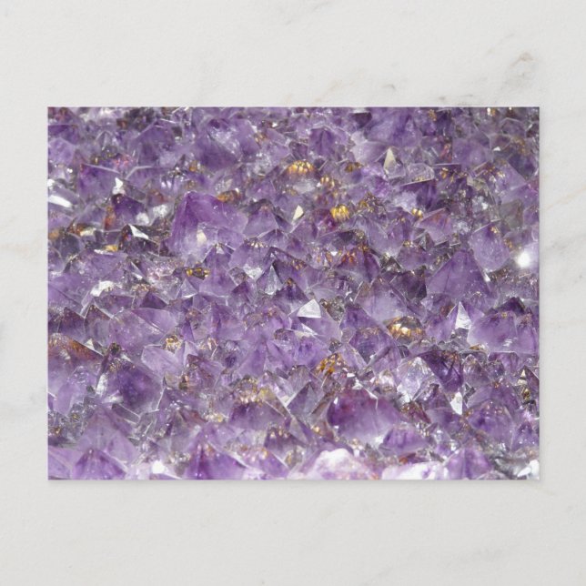 Postal Amethygem violet crystal stone (Anverso)