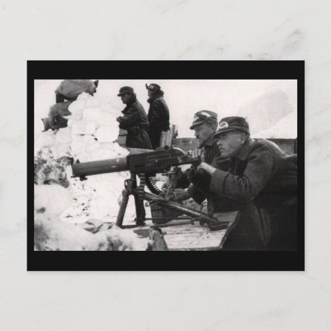 Postal Ametralladoras austrohúngaras (Anverso)