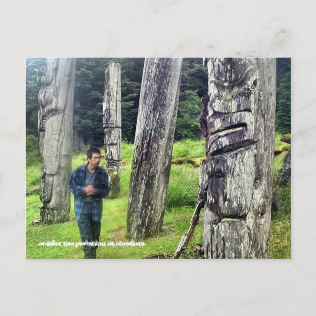 Postal amidst the perishing at ninstints (Anverso)