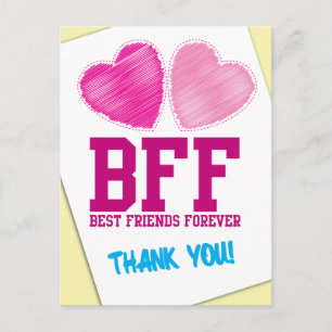 Postal ¡AMIGA GRACIAS! ¡Amigas para siempre!
