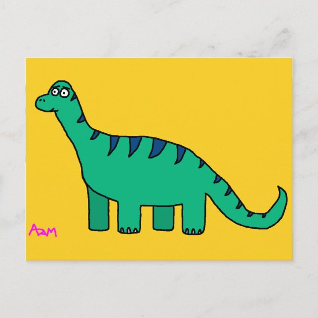 Postal Amigable Postcard Brontosaurus (Anverso)