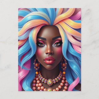 Postal Amigas hermanas sistas magia de chica negra herman