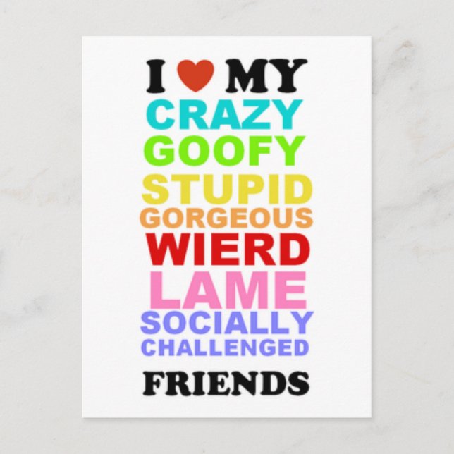 Postal Amigos (Anverso)