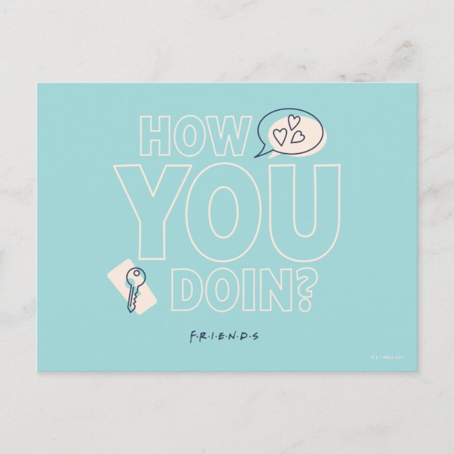 Postal AMIGOS™ | ¿Cómo Lo Haces? (Anverso)