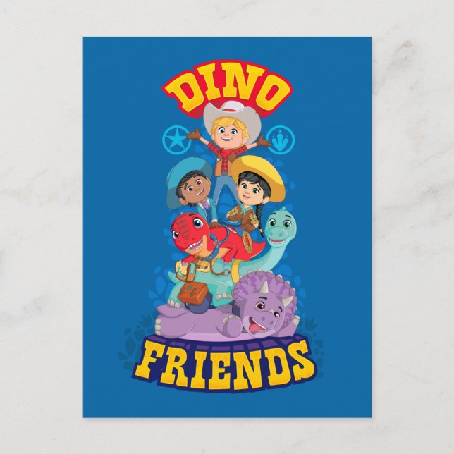 Postal Amigos de dinosaurios | Rancho de dinosaurios (Anverso)