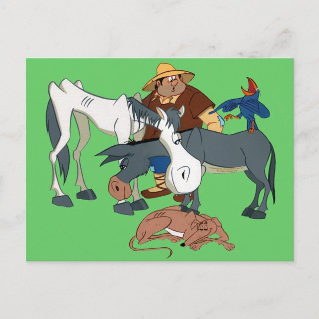 Postal AMIGOS DE DON QUIJOTE - 400 Años - Cervantes (Anverso)