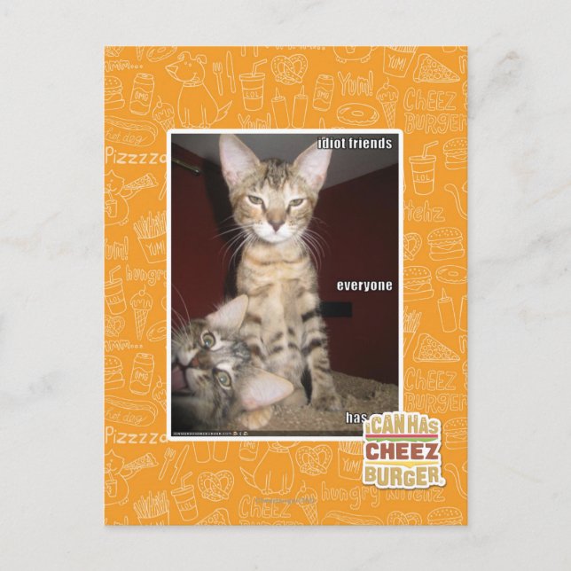 Postal Amigos del idiota (Anverso)