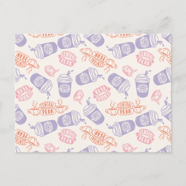 Postal AMIGOS™ | Patrón de Perk Central de Pastel (Anverso)