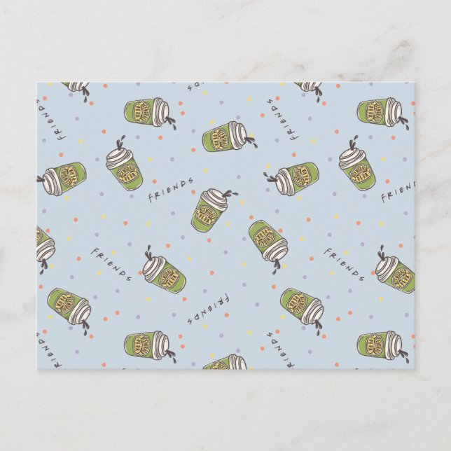 Postal AMIGOS™ | Patrón de puntos centrales de polka (Anverso)