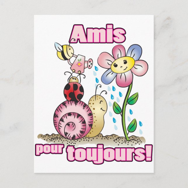 Postal Amis pour toujours (Anverso)