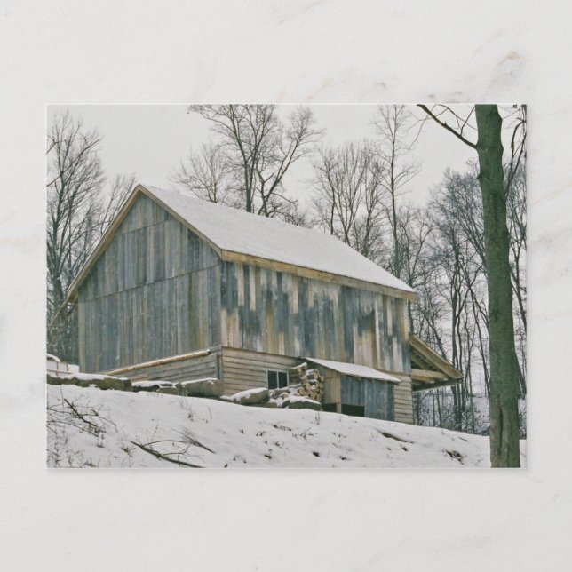 Postal Amish Barn-Postcard (Anverso)