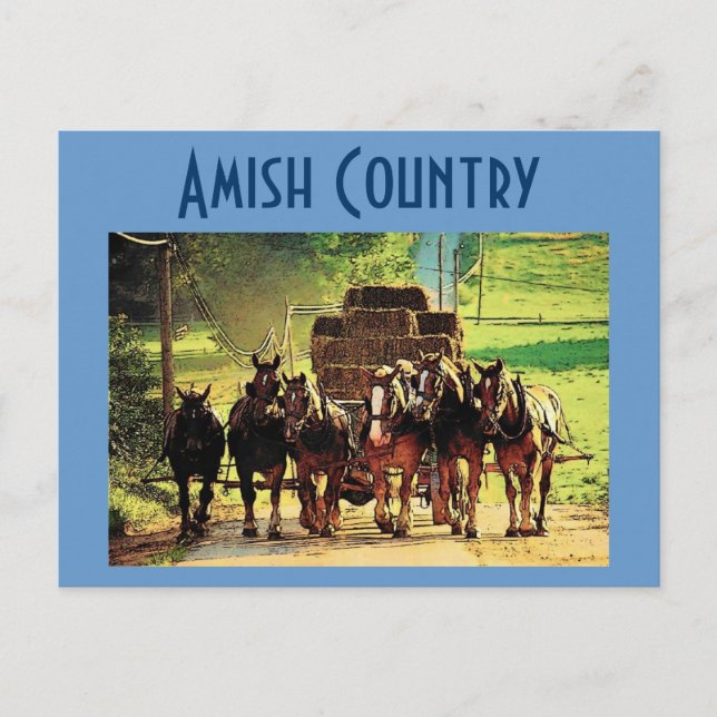 Postal Amish Country - Personalizada (Anverso)