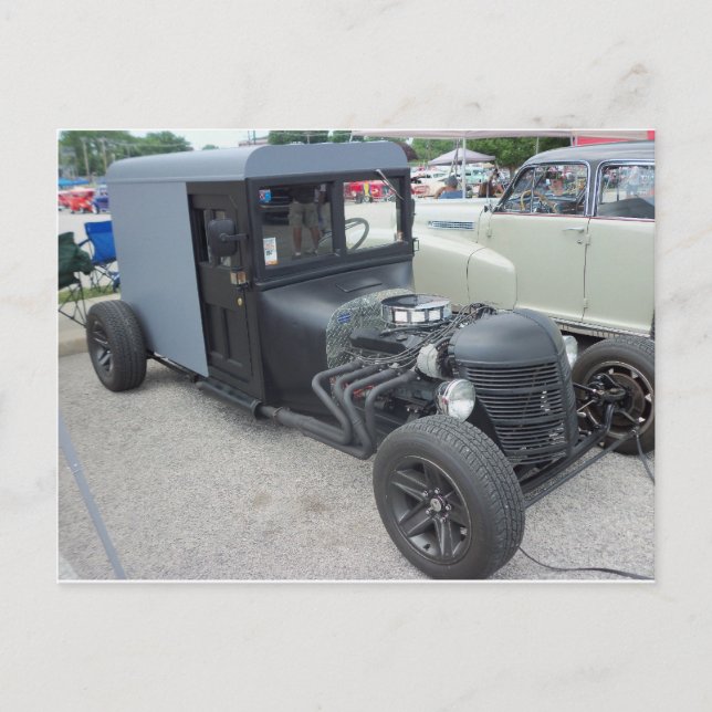 Postal Amish Hot Rod (Anverso)