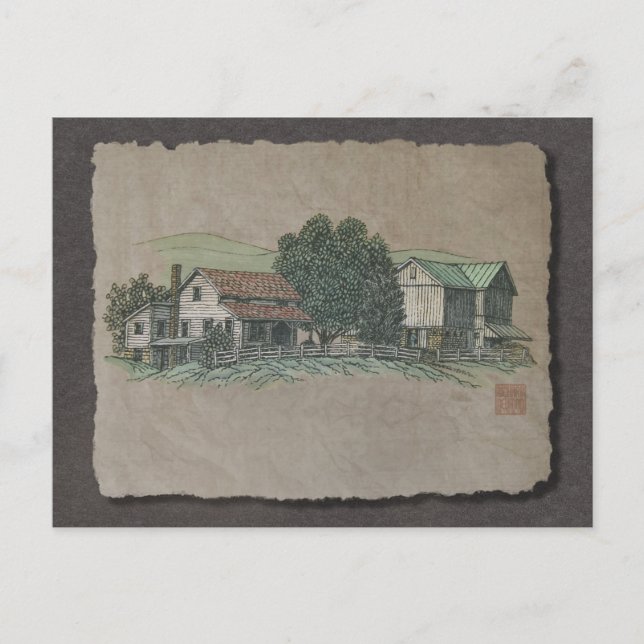 Postal Amish House & Barn (Anverso)