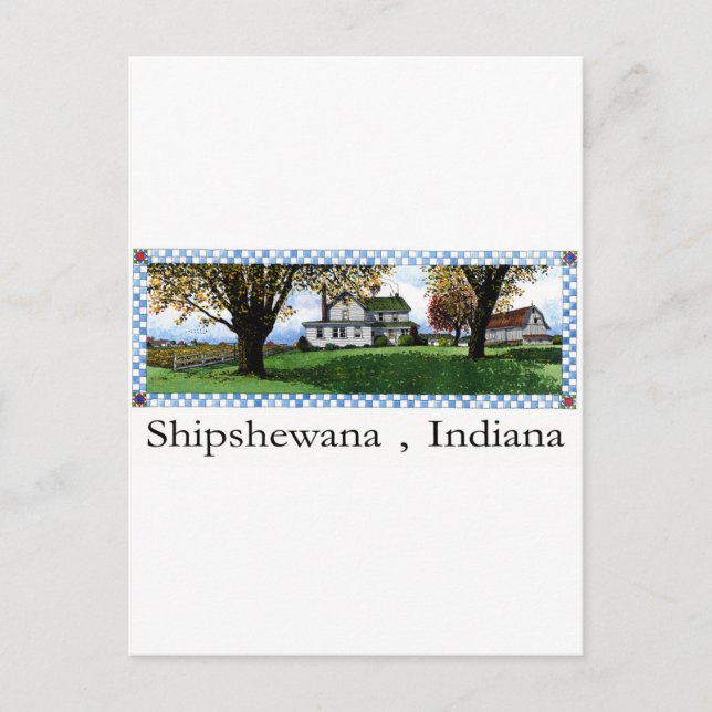 Postal Amish House Shipshewana Indiana (Anverso)
