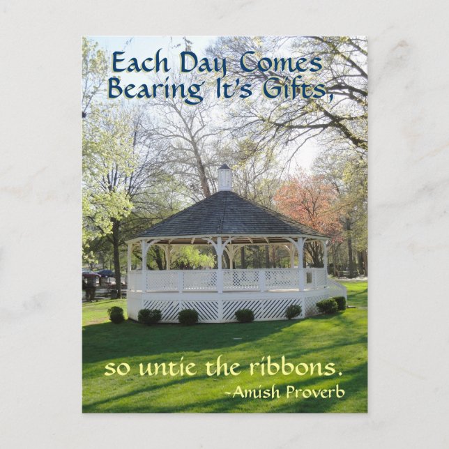 Postal Amish Proverb Postcard (Anverso)