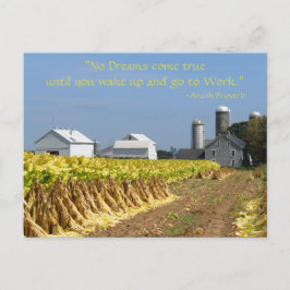 Postal Amish Proverb. Sueños. Postcard 2 de Lancaster Lit