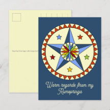 Amish - Signos Hexagonales Estrellas - BUENA SUERT