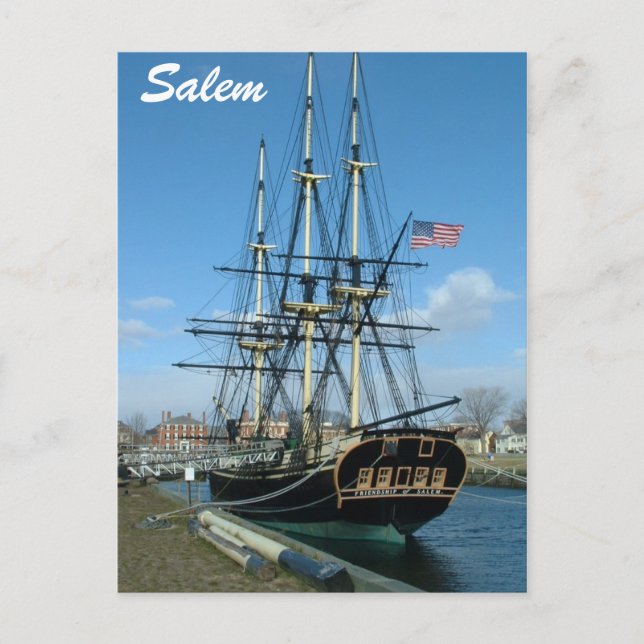 Postal Amistad de Salem (Anverso)