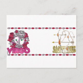 Postal Amistad zodiac de ValxArt Virgo Sagittarius