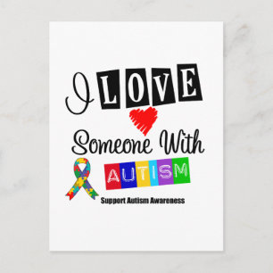 Postal Amo A Alguien Con Autismo
