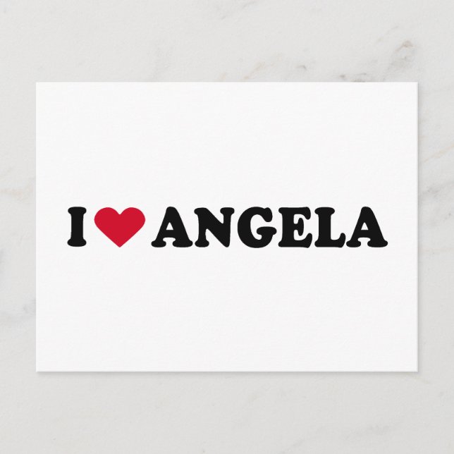 POSTAL AMO A ANGELA (Anverso)