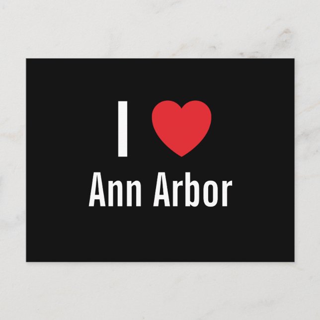 Postal Amo a Ann Arbor (Anverso)