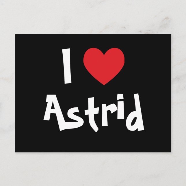Postal Amo a Astrid (Anverso)
