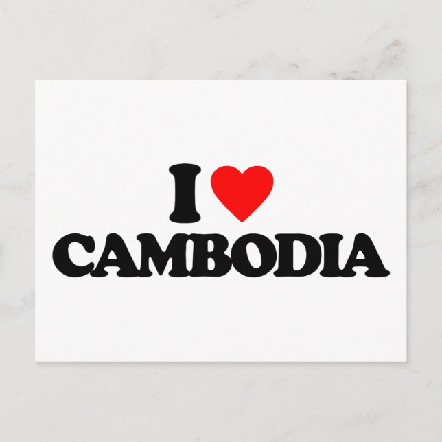 POSTAL AMO A CAMBOYA (Anverso)