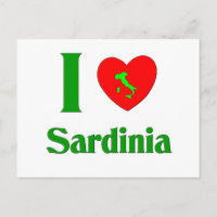 Amo a Cerdeña Italia