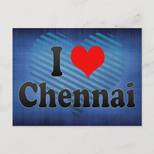 Postal Amo a Chennai, India. Mera Pyar Chennai, India (Anverso)