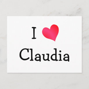 Postal Amo a Claudia