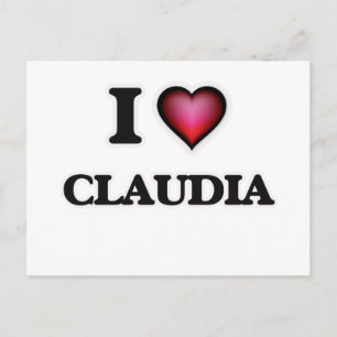 Postal Amo a Claudia