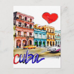 Postal Amo a Cuba