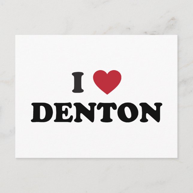 Postal Amo a Denton Texas (Anverso)