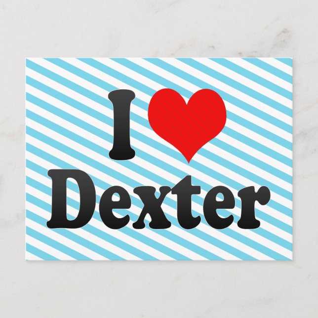 Postal Amo a Dexter (Anverso)