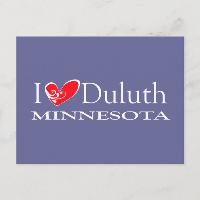 Postal Amo a Duluth Minnesota (Anverso)