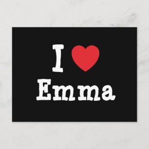 Postal Amo a Emma Heart-Shirt