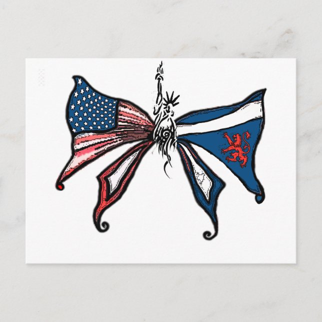 Postal ¡¡amo a estados unidos y a escocia!! (Anverso)