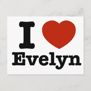 Postal Amo a Evelyn