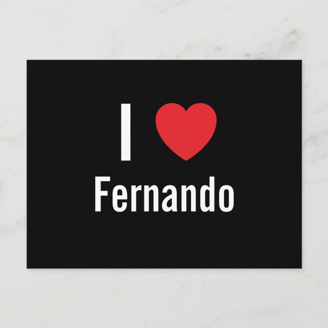 Postal Amo a Fernando (Anverso)