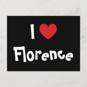 Postal Amo a Florencia