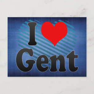 Postal Amo A Gent, Bélgica. Ik Hou Van Gent, Bélgica