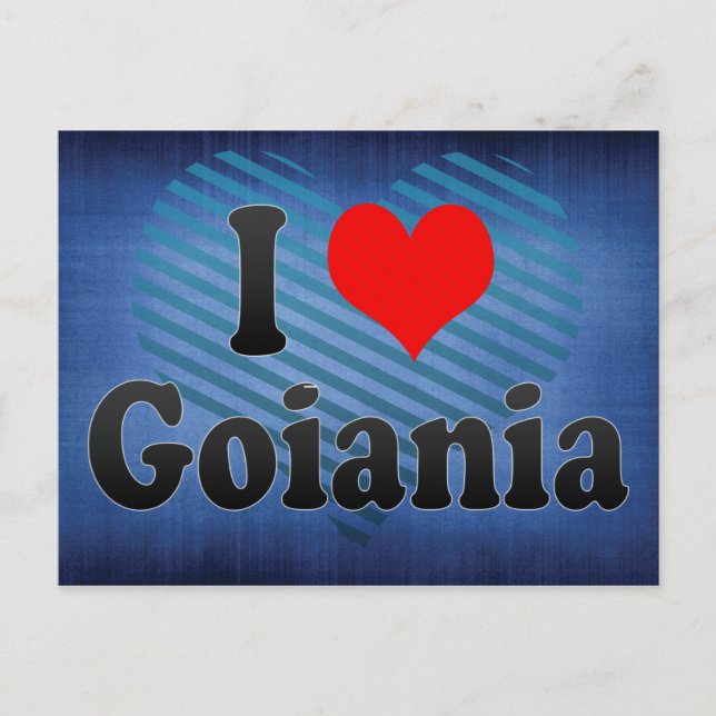 Postal Amo a Goiania, Brasil (Anverso)